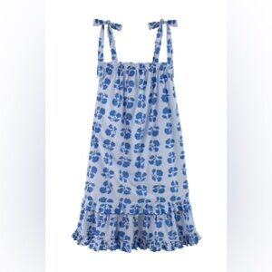 Blue Floral Maxi Dress